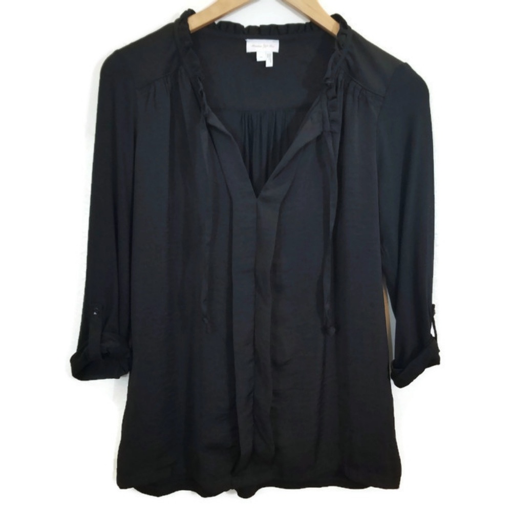 Anthropologie Meadow Rue Eleri Pleated Blouse